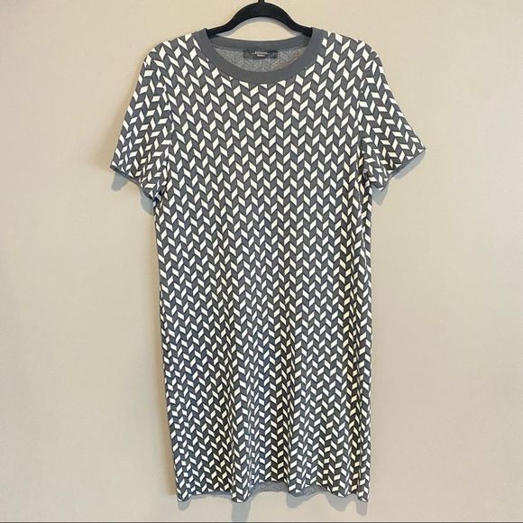 MaxMara Weekend Herringbone Print Knit Shift Dress - Picture 1 of 6